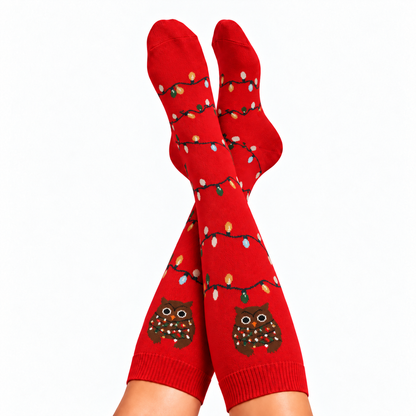 Snowman Dots Compression Socks
