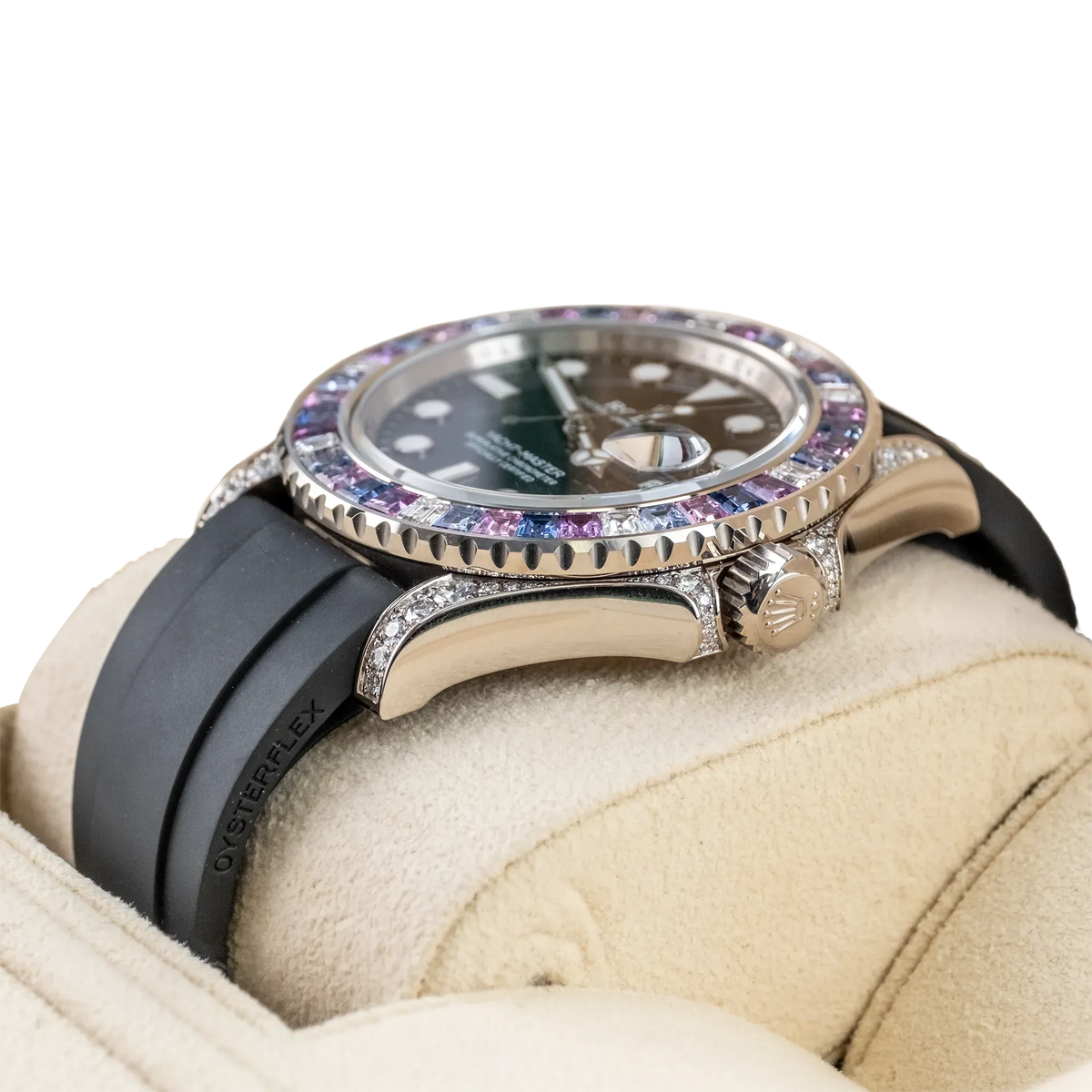 Yacht-Master Cotton Candy 40mm White Gold Black Dial Oysterflex 126679SABR