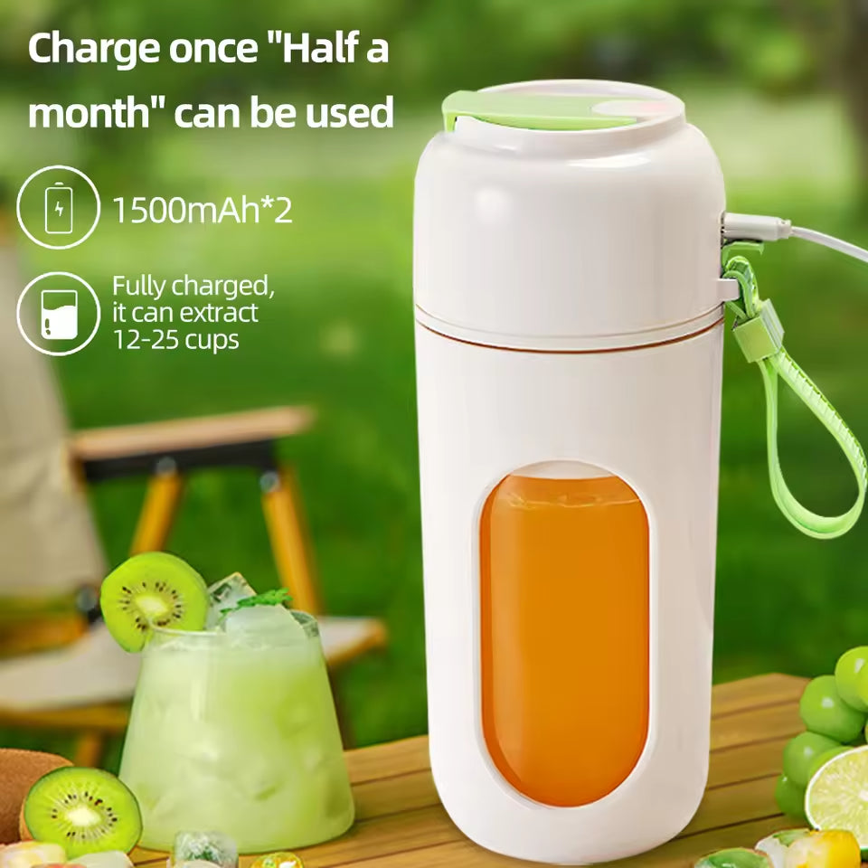 Portable Blender Juicer Cup – Large Capacity, Wireless Rechargeable