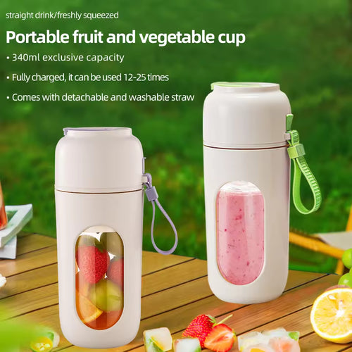 Portable Blender Juicer Cup – Large Capacity, Wireless Rechargeable