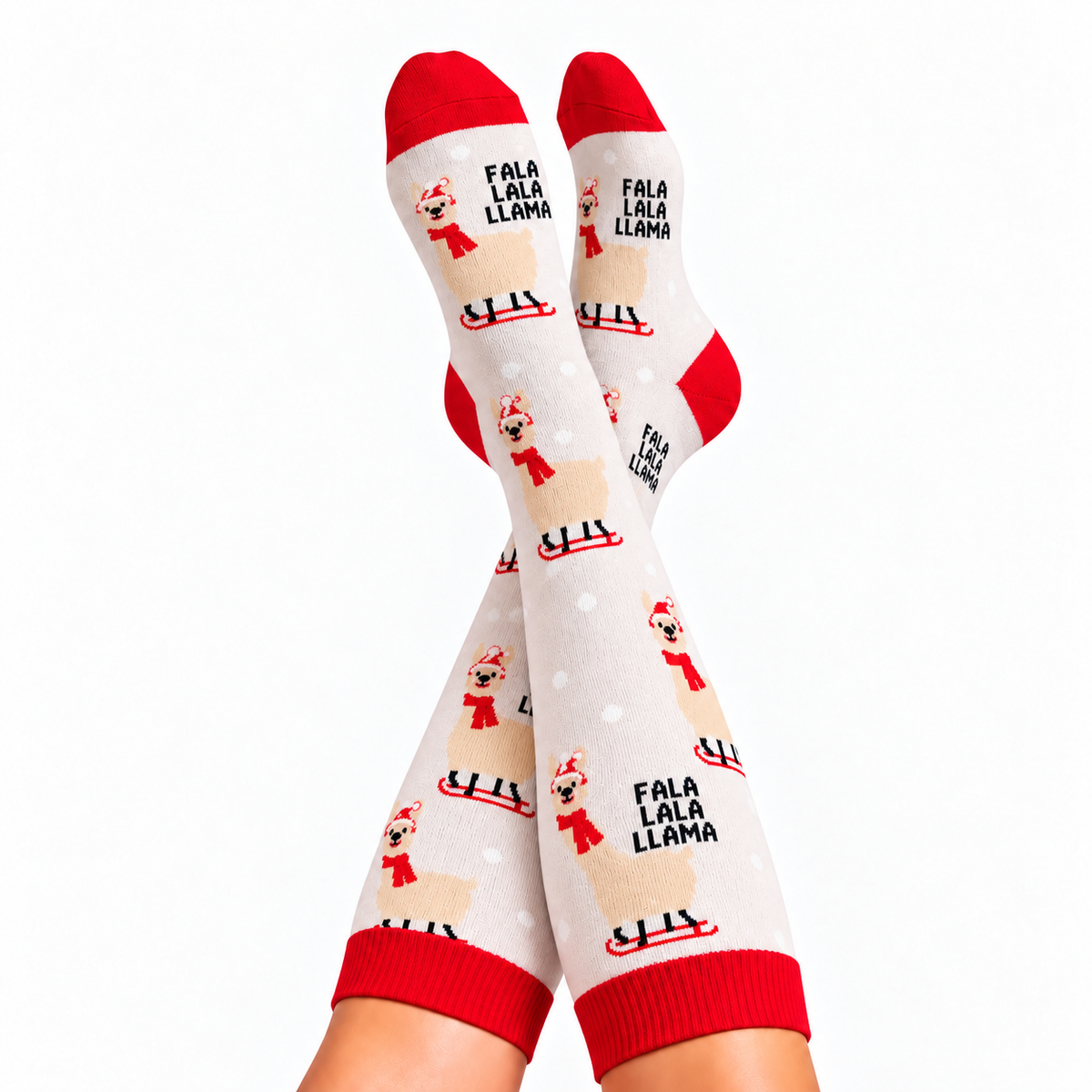 Gray Snowflakes Compression Socks